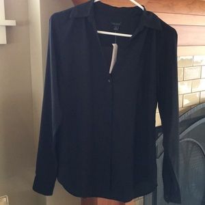 Black silk looking shirt